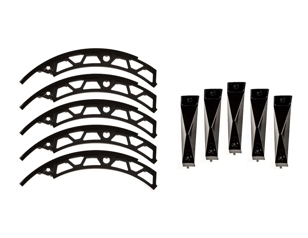 4A17090BIN – GRID WHEELS Wheel Spoke Insert, Fits GD04 Series 17 x 9 Size Rims Black Plastic Set Of 5 Equips One Whee...